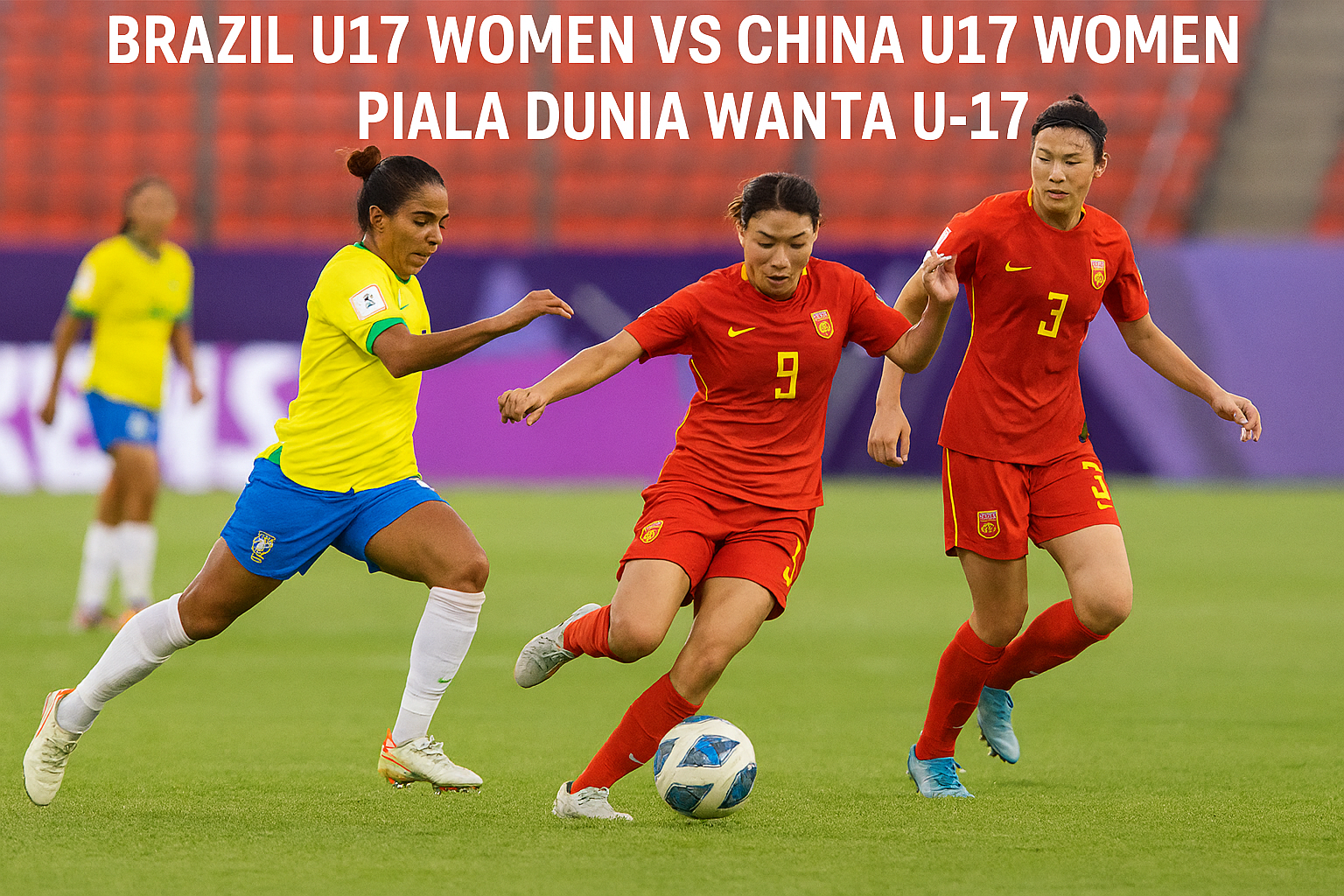 Nonton Brazil U17 Women vs China U17 Women Live Streaming di Tigoals Malam Ini 22.30 WIB – Saksikan Pertandingan Sengit Tim U-17 Wanita Dunia